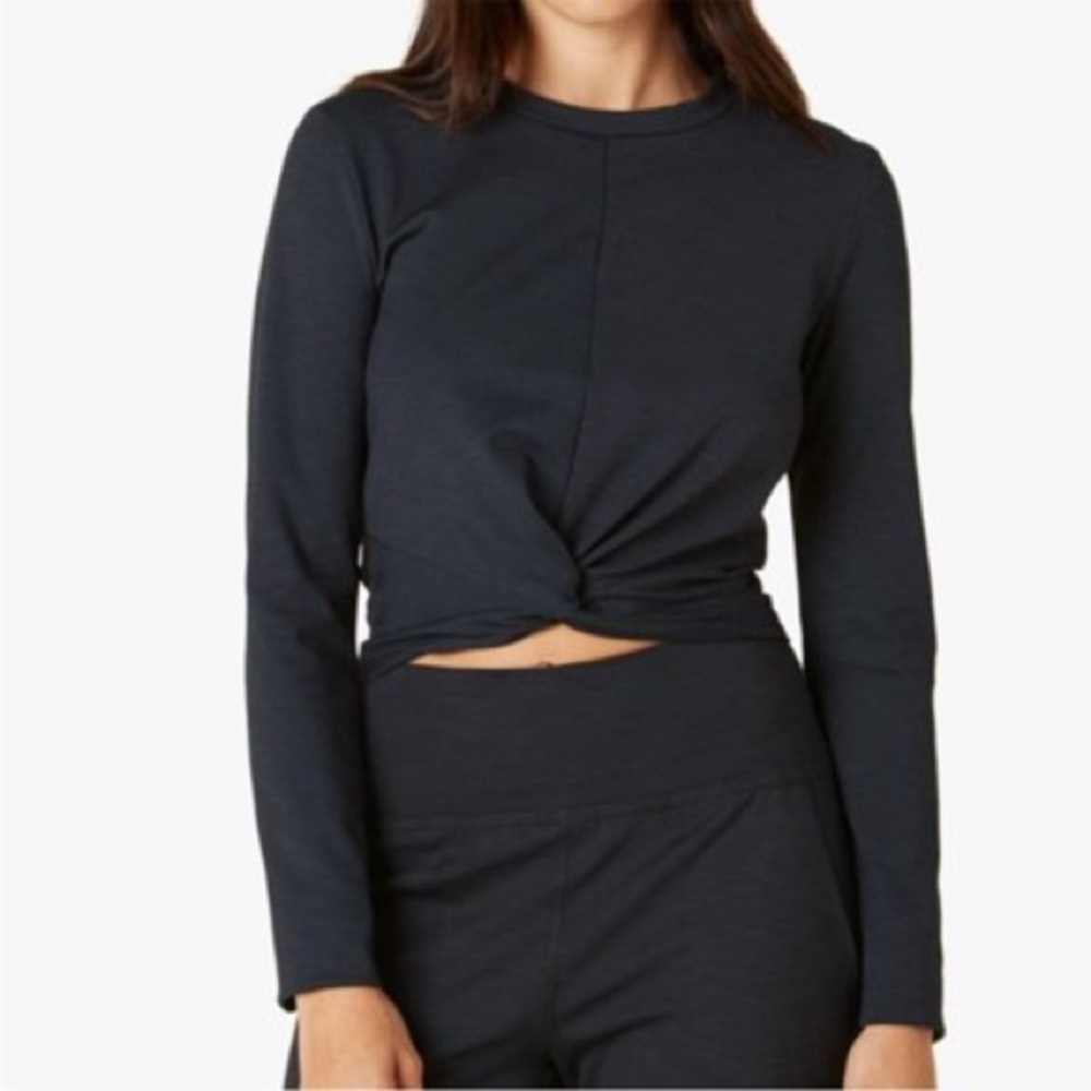 Beyond Yoga Heather Rib Groove Crop Top